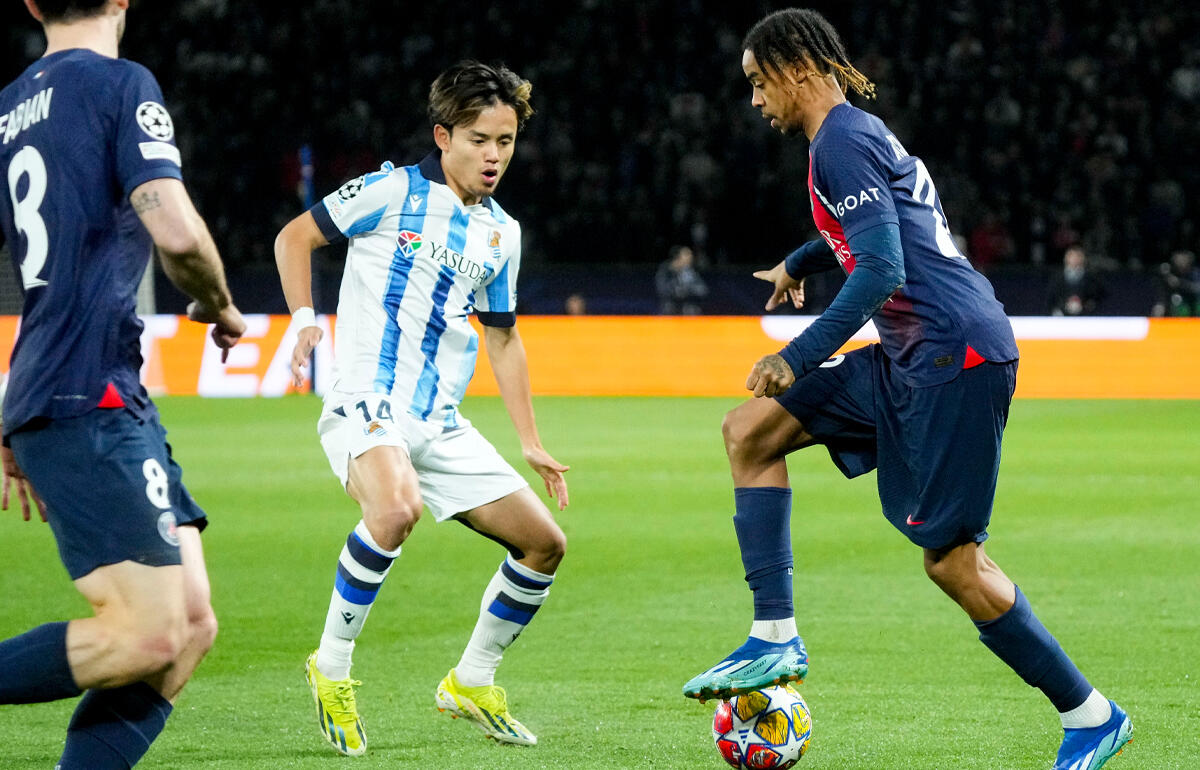 PSG相手に攻撃で違いを見せた久保建英