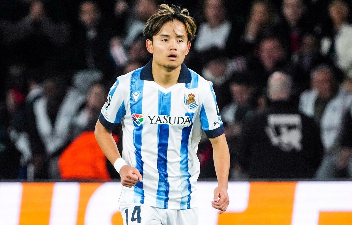 パリ・サンジェルマン戦にフル出場したレアル・ソシエダの日本代表MF久保建英