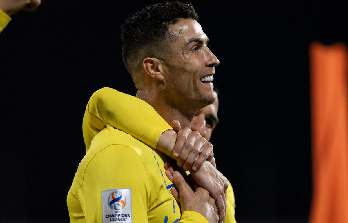 2024年の初得点を決めたアル・ナスルFCのクリスティアーノ・ロナウド