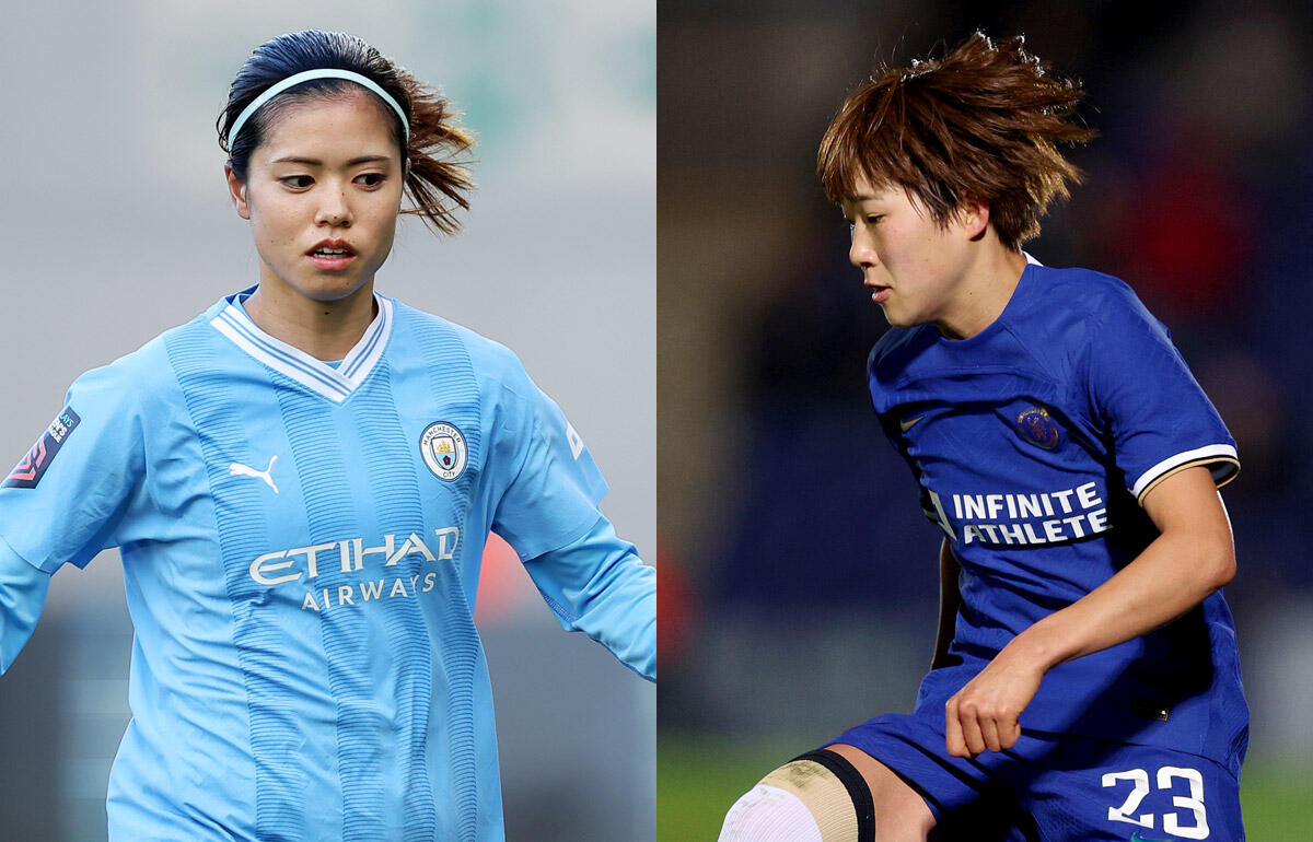 対戦が期待される長谷川唯(左)と浜野まいか