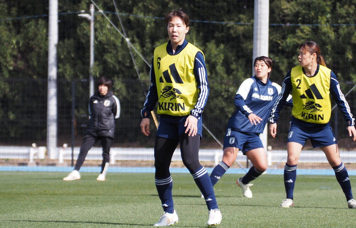 なでしこジャパンの国内合宿に参加する杉田妃和