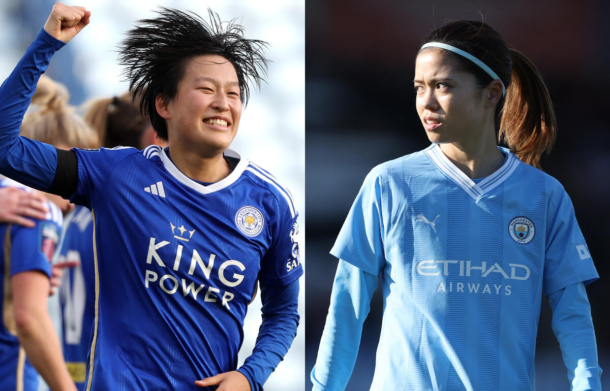 それぞれ中盤の底でチームを支えるレスターの宝田沙織(左)とシティの長谷川唯(右)