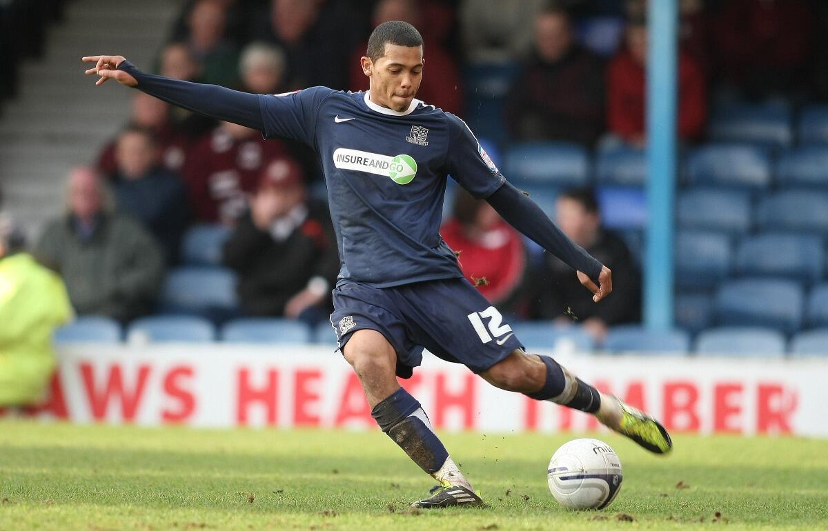 キックオフから2.31秒でゴールを決めたライアン・ホール　※写真はサウスエンド・ユナイテッド時代