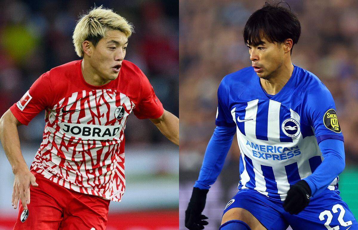 プーマファミリーである堂安律(フライブルク)と三笘薫(ブライトン＆ホーヴ・アルビオン)