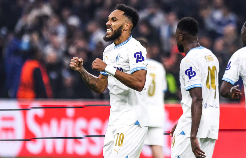 マルセイユでプレーするオーバメヤン。