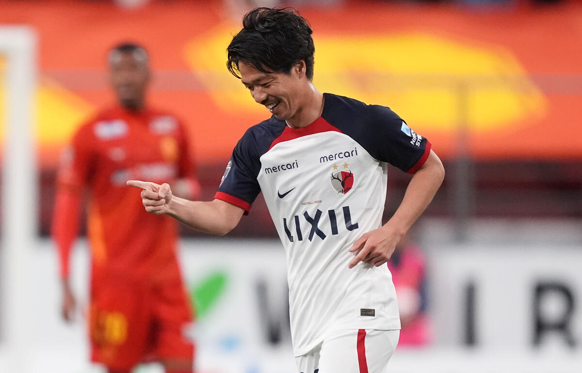 節目の試合で2ゴールを挙げた鹿島アントラーズの仲間隼斗