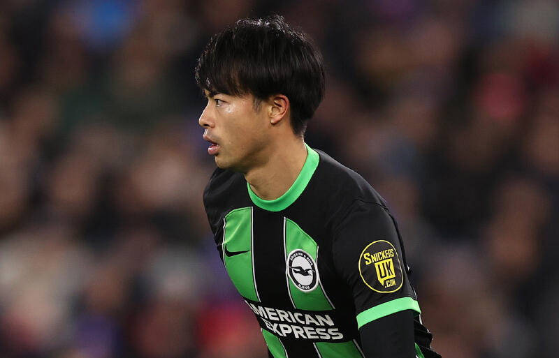 ブライトンでプレーする三笘薫。