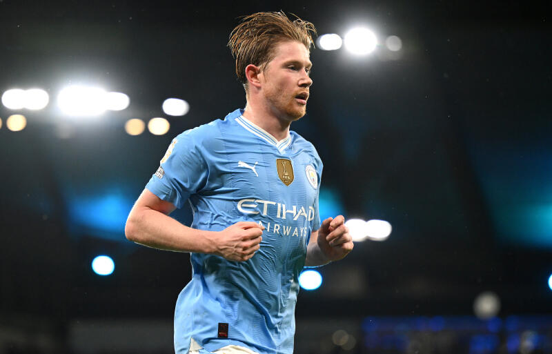 シティの司令塔、デ・ブライネ。