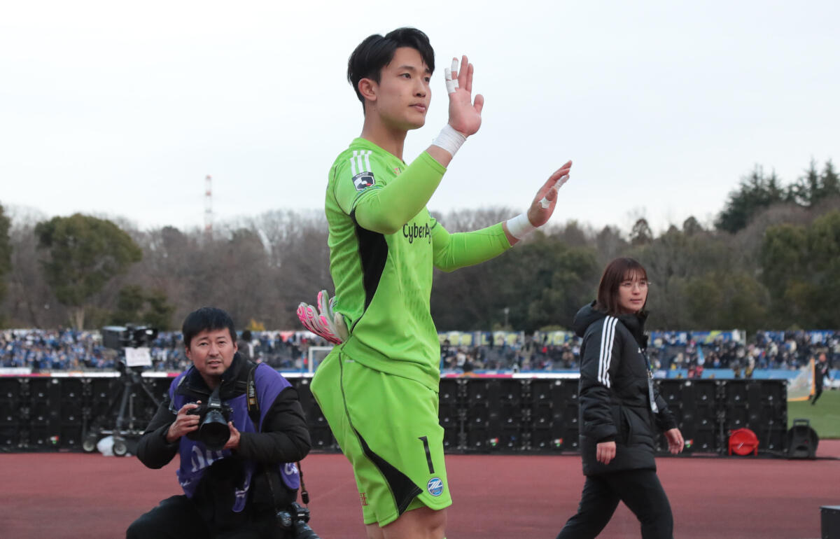 G大阪戦を振り返った谷晃生