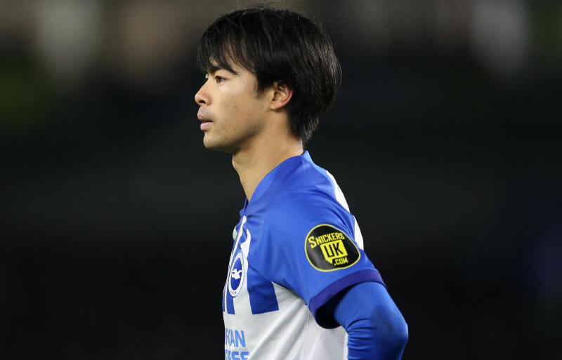 ブライトンでプレーする三笘薫。