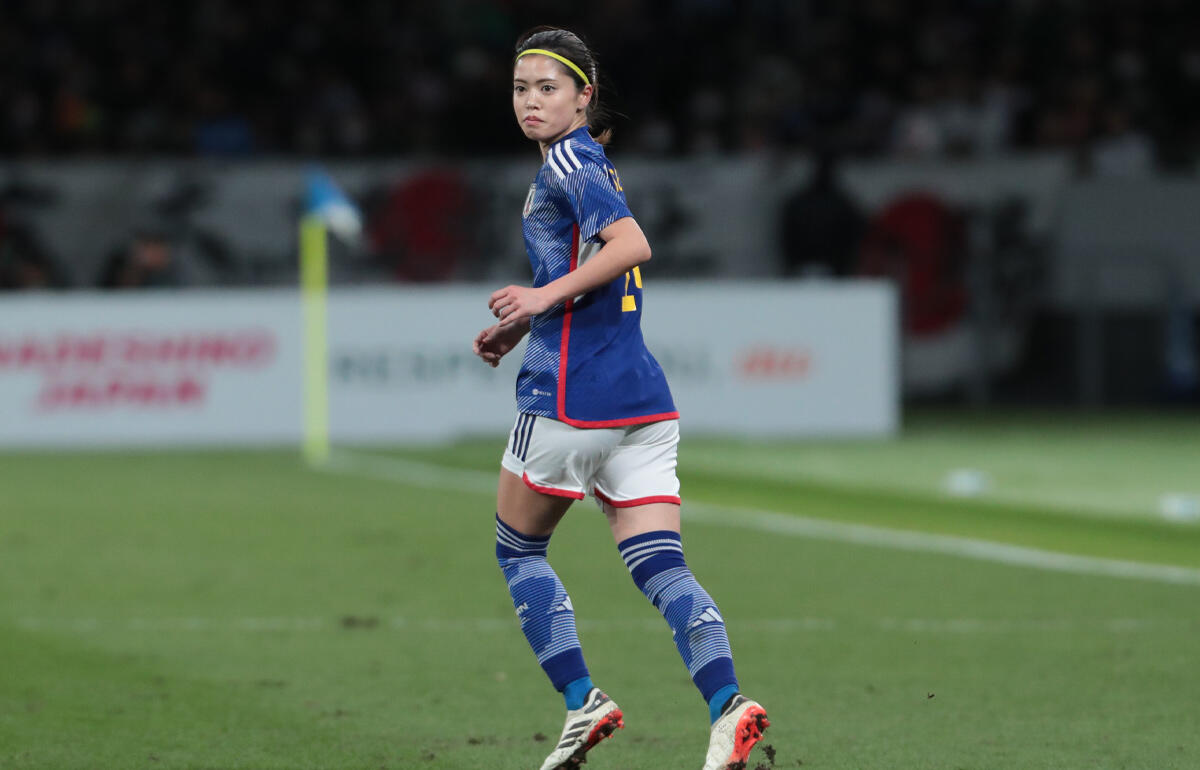 この日はダブルボランチの一角を担ったなでしこジャパンの長谷川唯