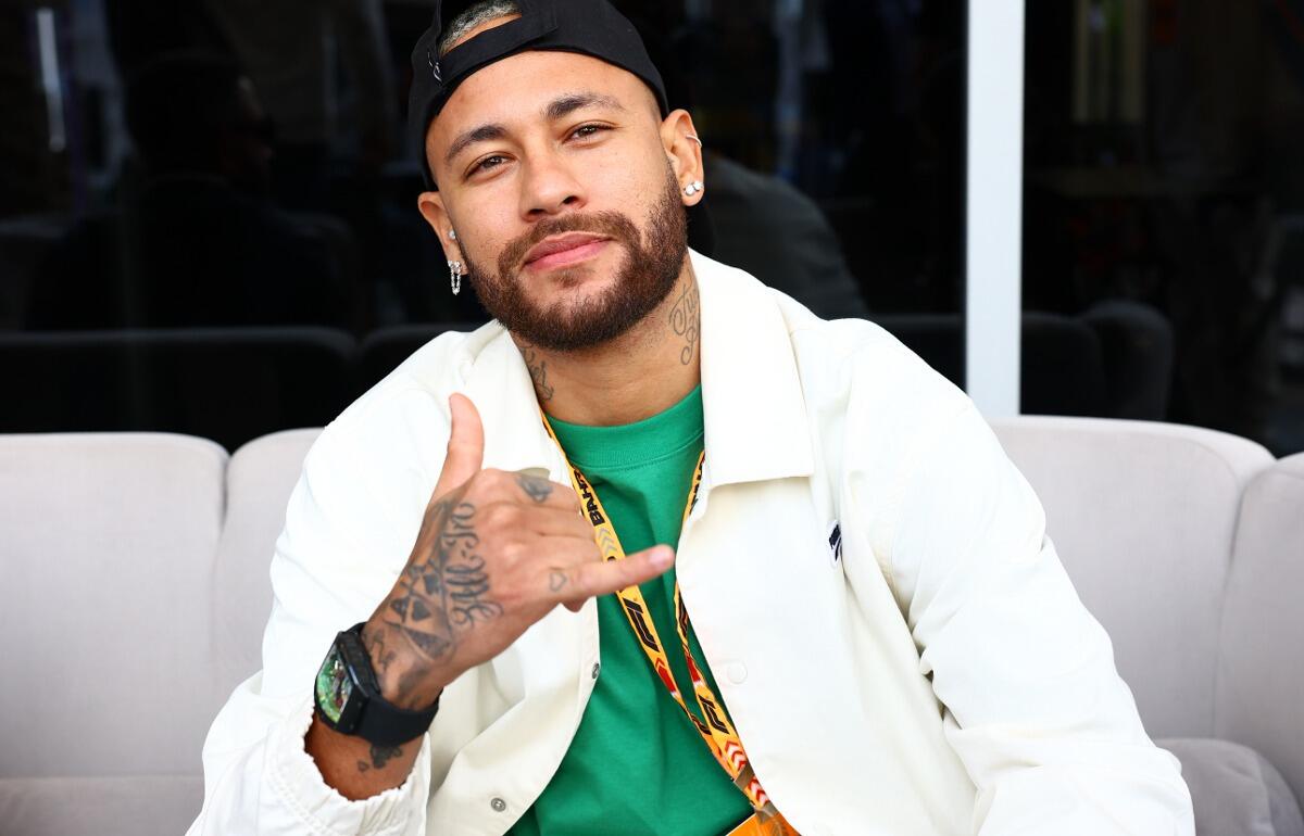 F1のバーレーンGPを訪れたネイマール