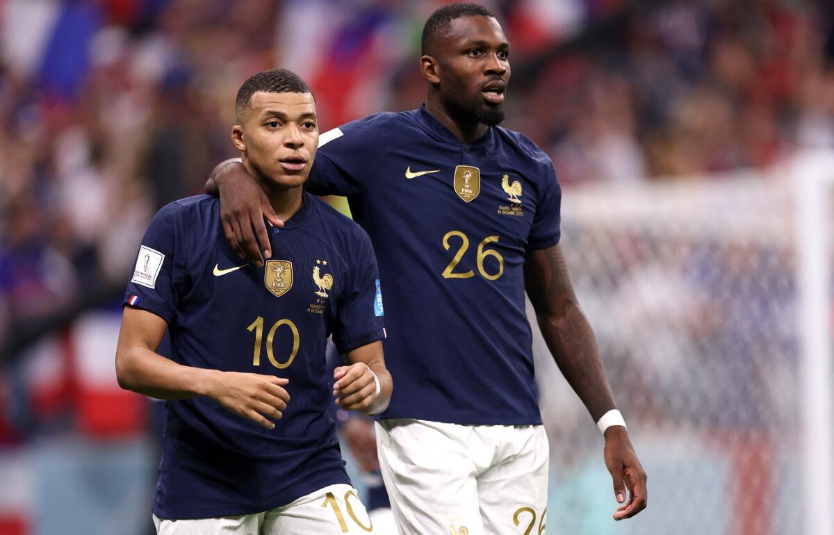 フランス代表では共に戦うキリアン・ムバッペ(左)とマルクス・テュラム(右)