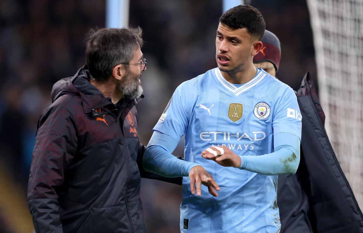 負傷交代となったマンチェスター・シティのポルトガル代表MFマテウス・ヌネス