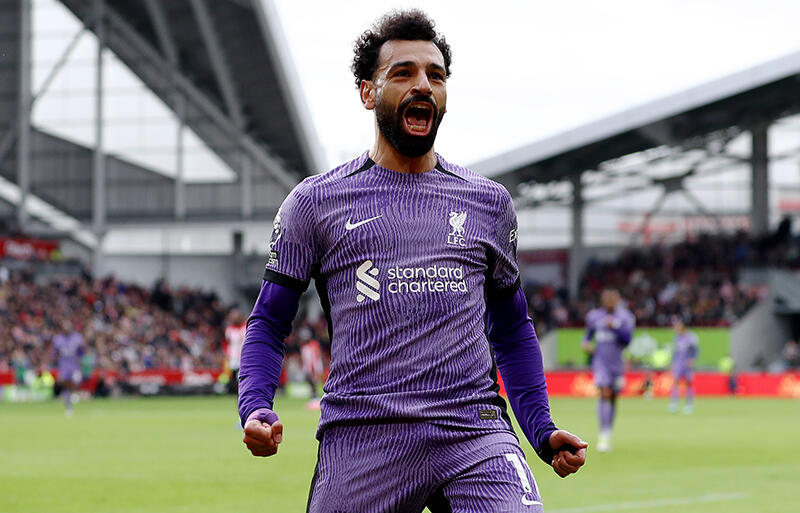 トレーニング復帰を果たしたFWモハメド・サラー