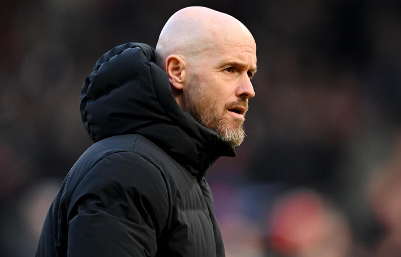 ユナイテッドを率いるテン・ハグ監督。