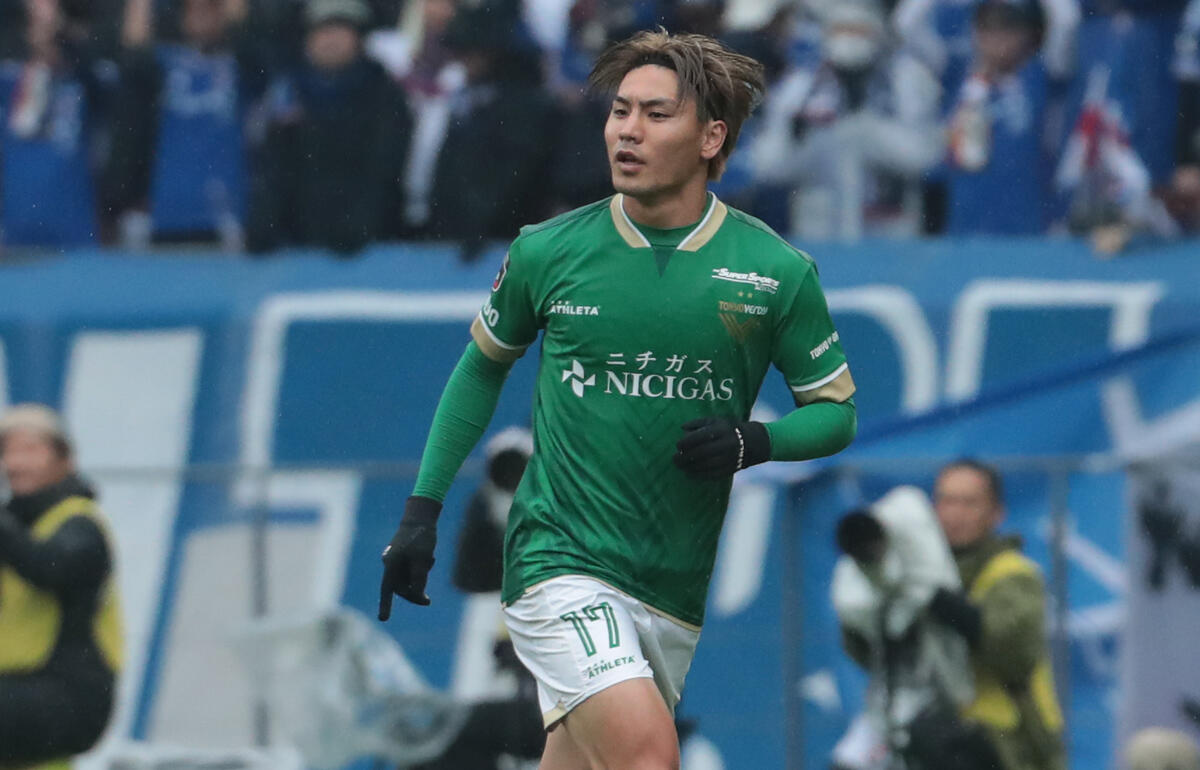 出場停止となる東京Vの稲見哲行