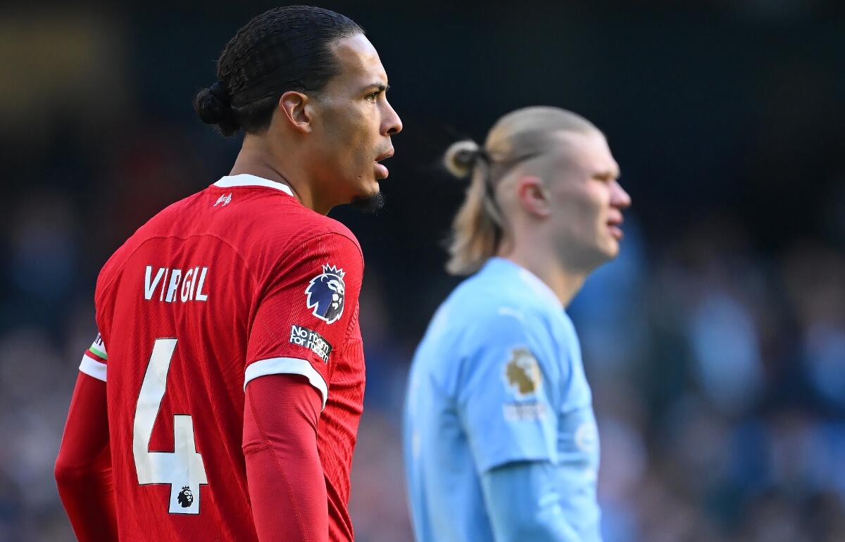 リバプールのヴィルヒル・ファン・ダイクとマンチェスター・シティのアーリング・ハーランド