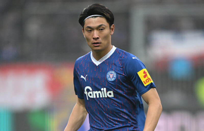 ホルシュタイン・キールでプレーする町野修斗。