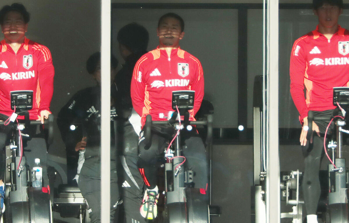 ジムでトレーニングした前田大然