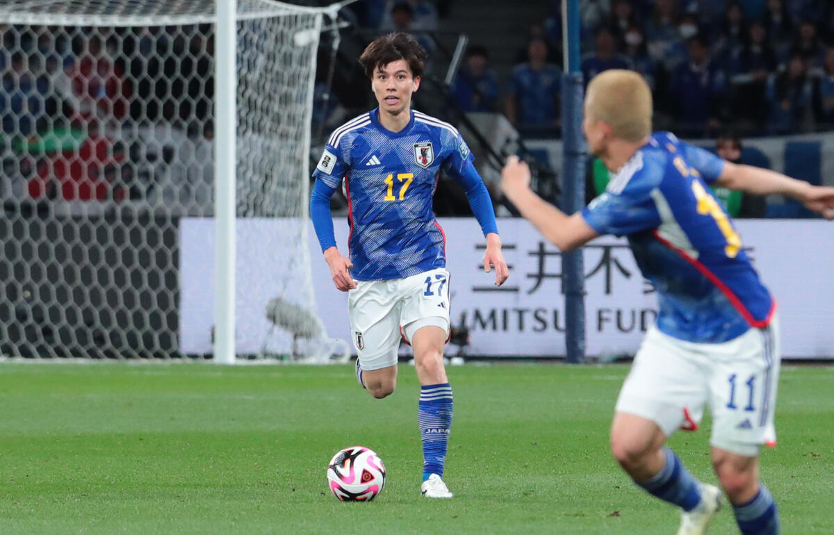 開始2分に決勝点を決め切った田中碧