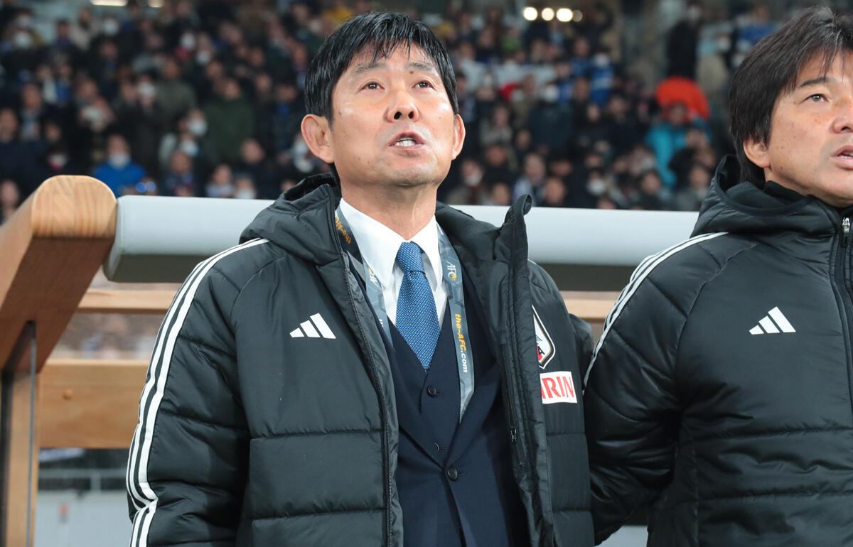 北朝鮮戦の中止を悔しがる森保一監督