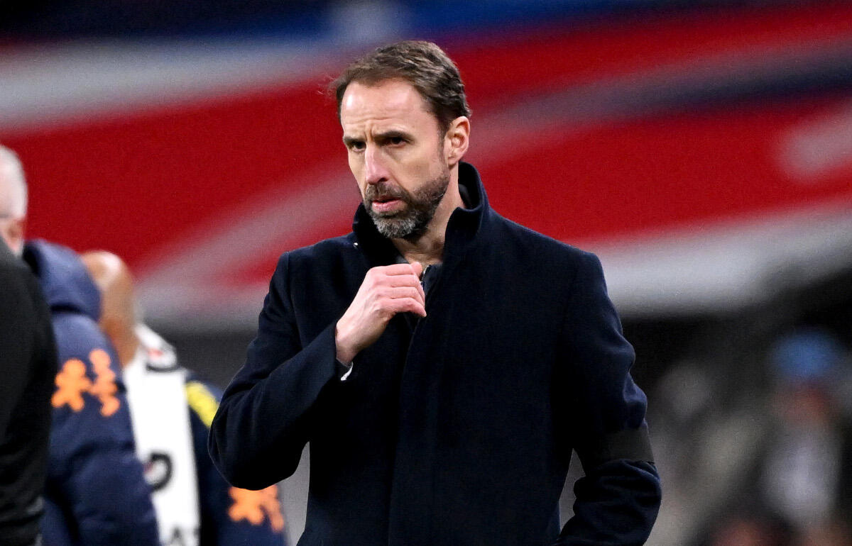 前を向いたガレス・サウスゲイト監督