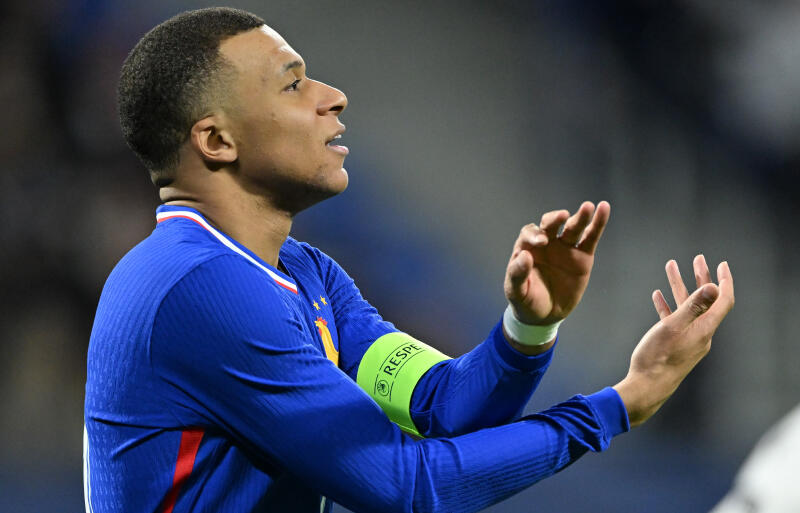 ドイツ代表戦に出場したムバッペ。