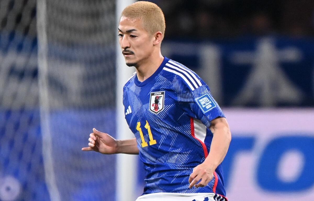 金髪が話題の日本代表FW前田大然