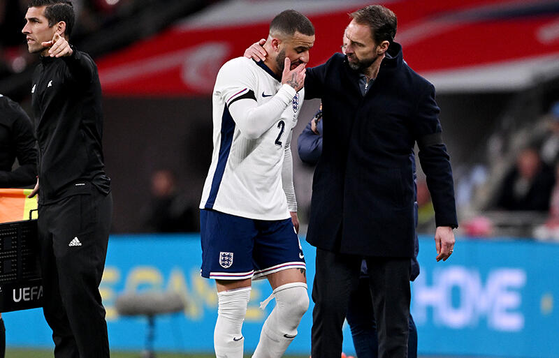 イングランド代表で負傷交代となったDFカイル・ウォーカー