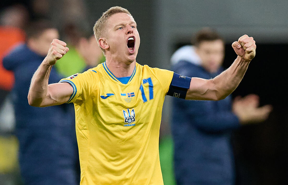 ウクライナのユーロ出場を喜ぶジンチェンコ