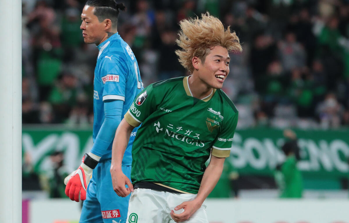 2得点を挙げた東京ヴェルディの染野唯月