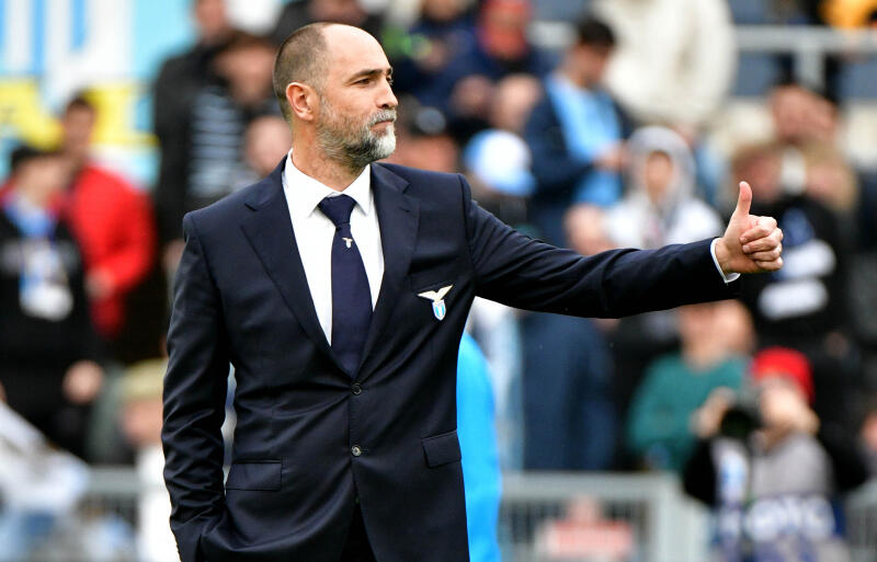 ラツィオを率いるトゥドール監督。