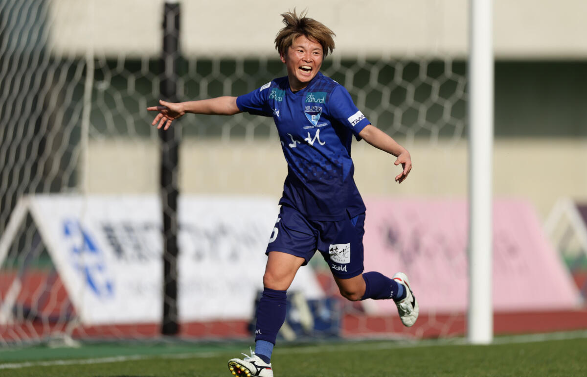 逆転ゴールを決めたEL埼玉の瀬戸口梢