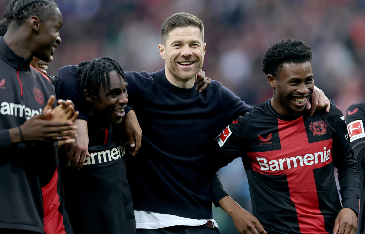 劇的勝利を喜ぶシャビ・アロンソ監督