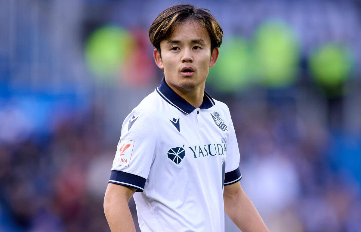 前半終盤に負傷交代した久保建英