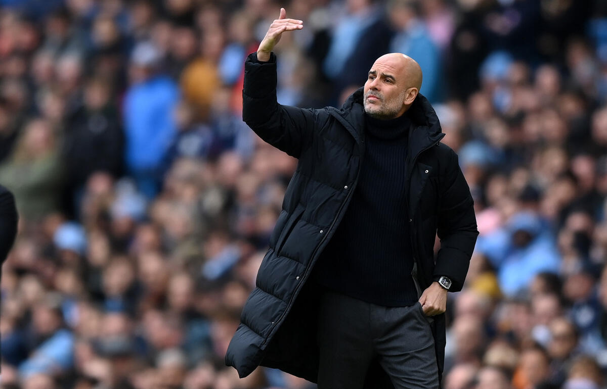 ホームでは2年半ぶりに無得点に終わったグアルディオラ監督