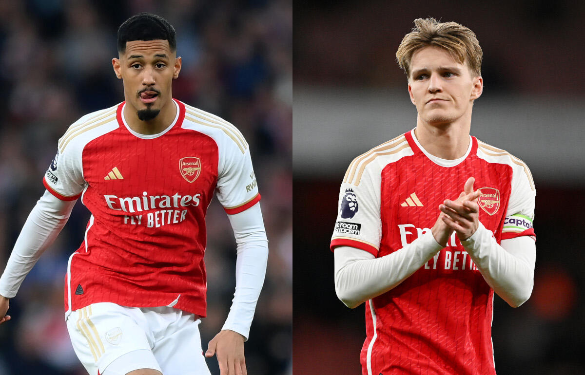 サリバ(左)の活躍に言及したウーデゴール