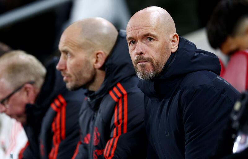 ユナイテッドを率いるテン・ハグ監督。