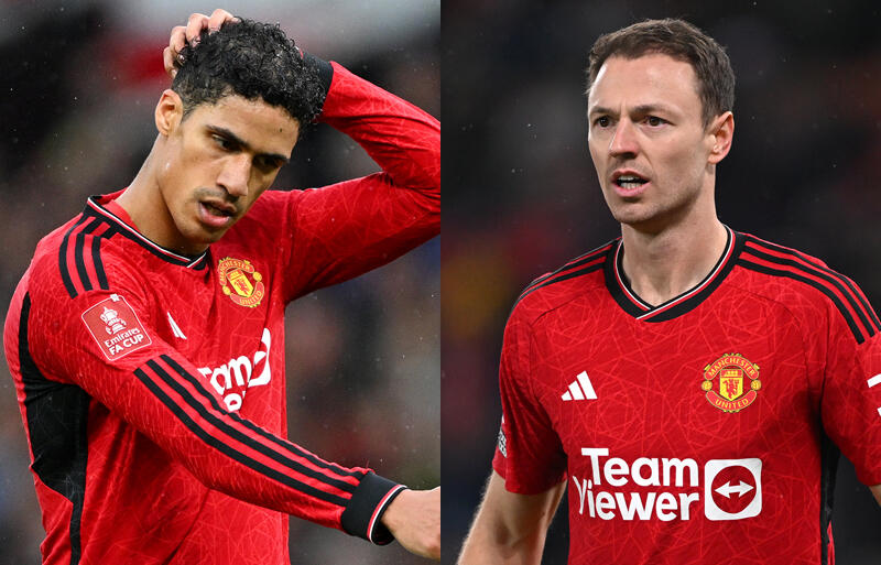 ユナイテッドでプレーするヴァランとエバンス。