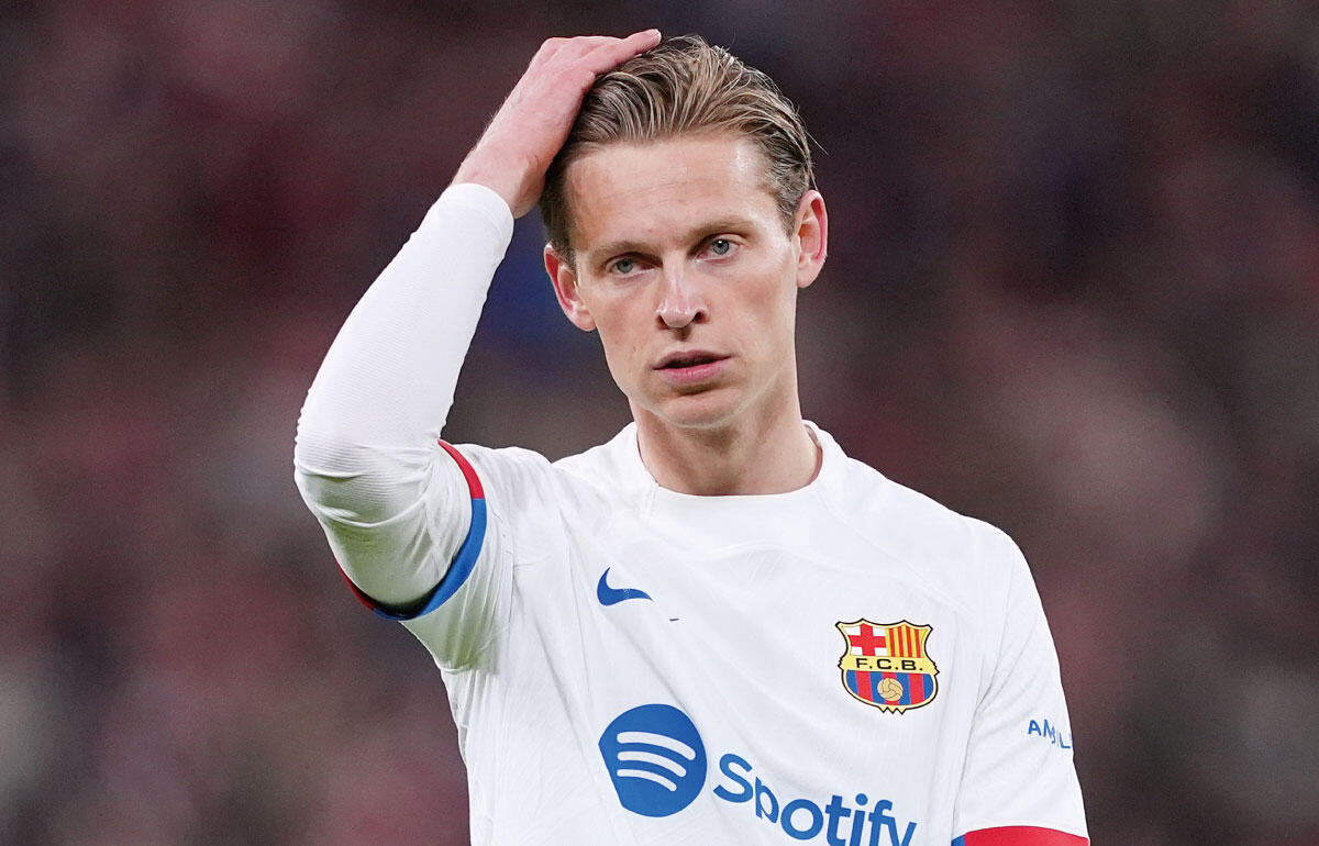 バルセロナのフレンキー・デ・ヨングが練習復帰