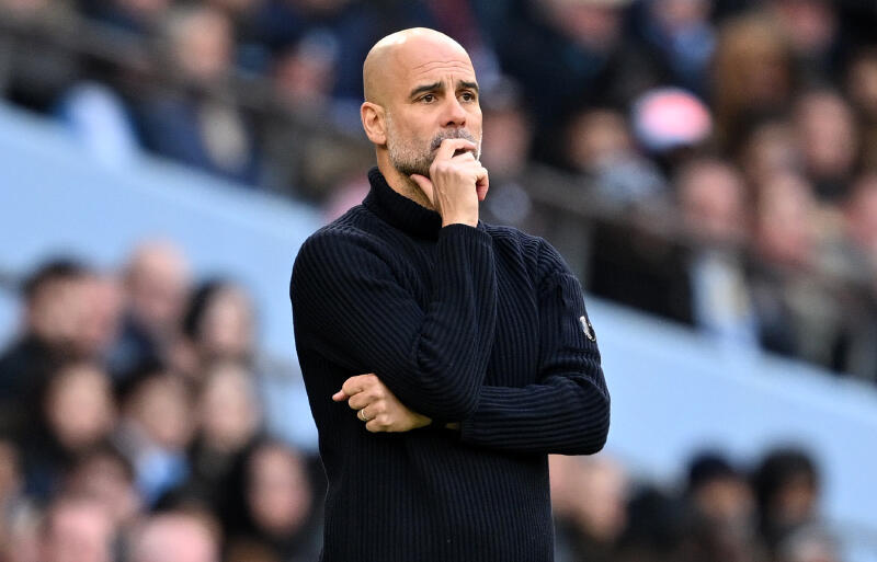 シティを率いるグアルディオラ監督。