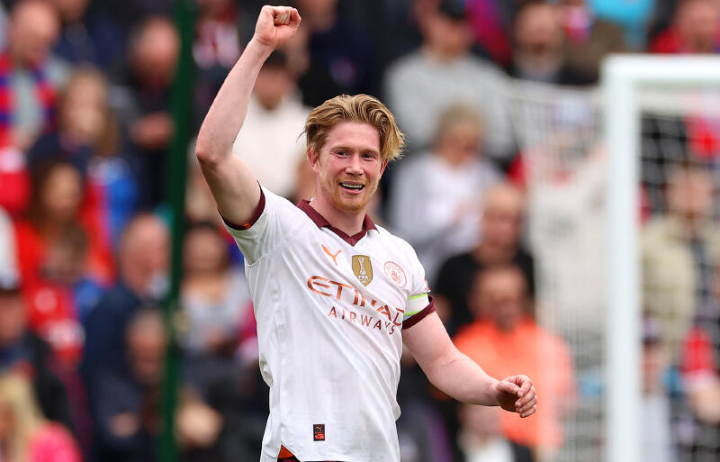 シティでプレーするデ・ブライネ。