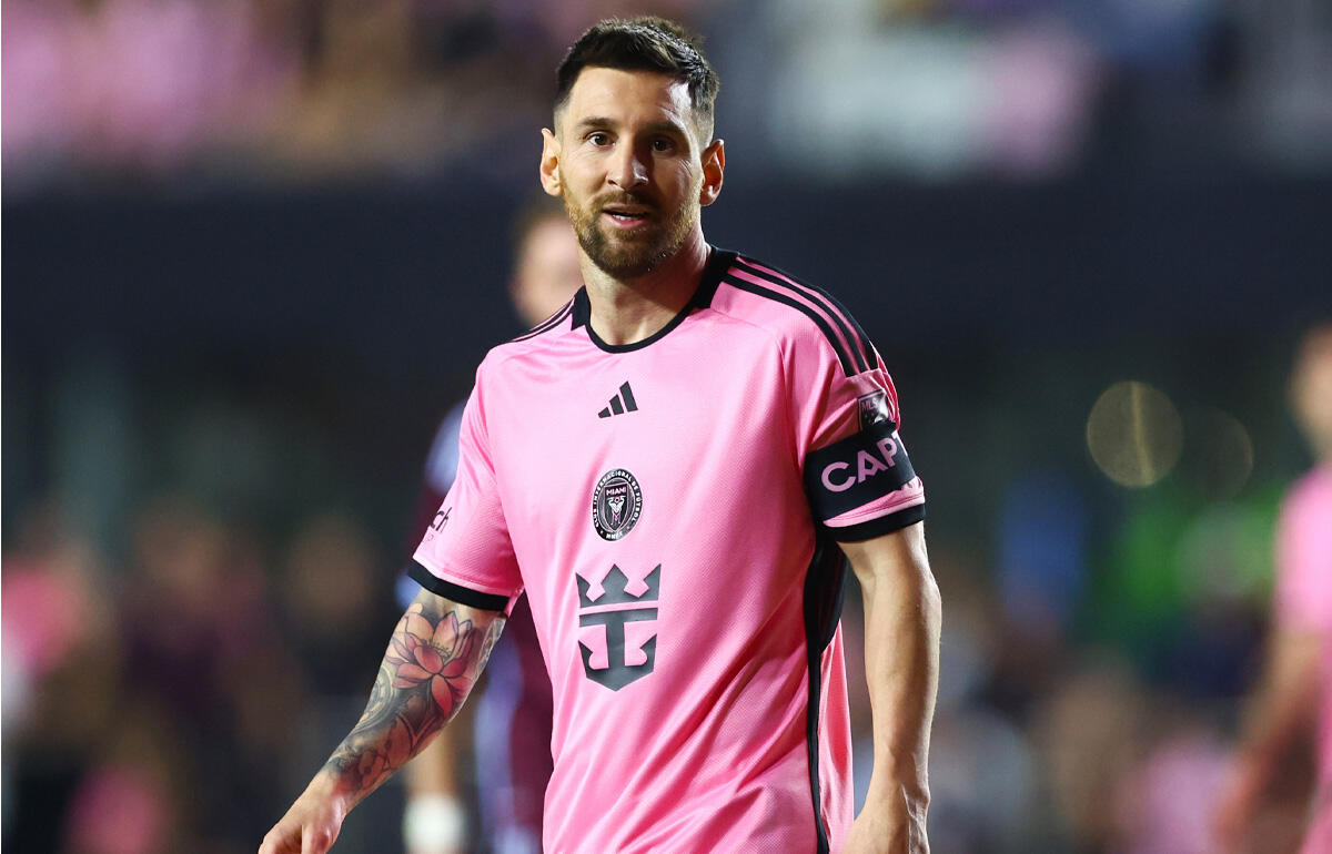 ケガからの復帰初戦でいきなりゴールを決めたインテル・マイアミのリオネル・メッシ