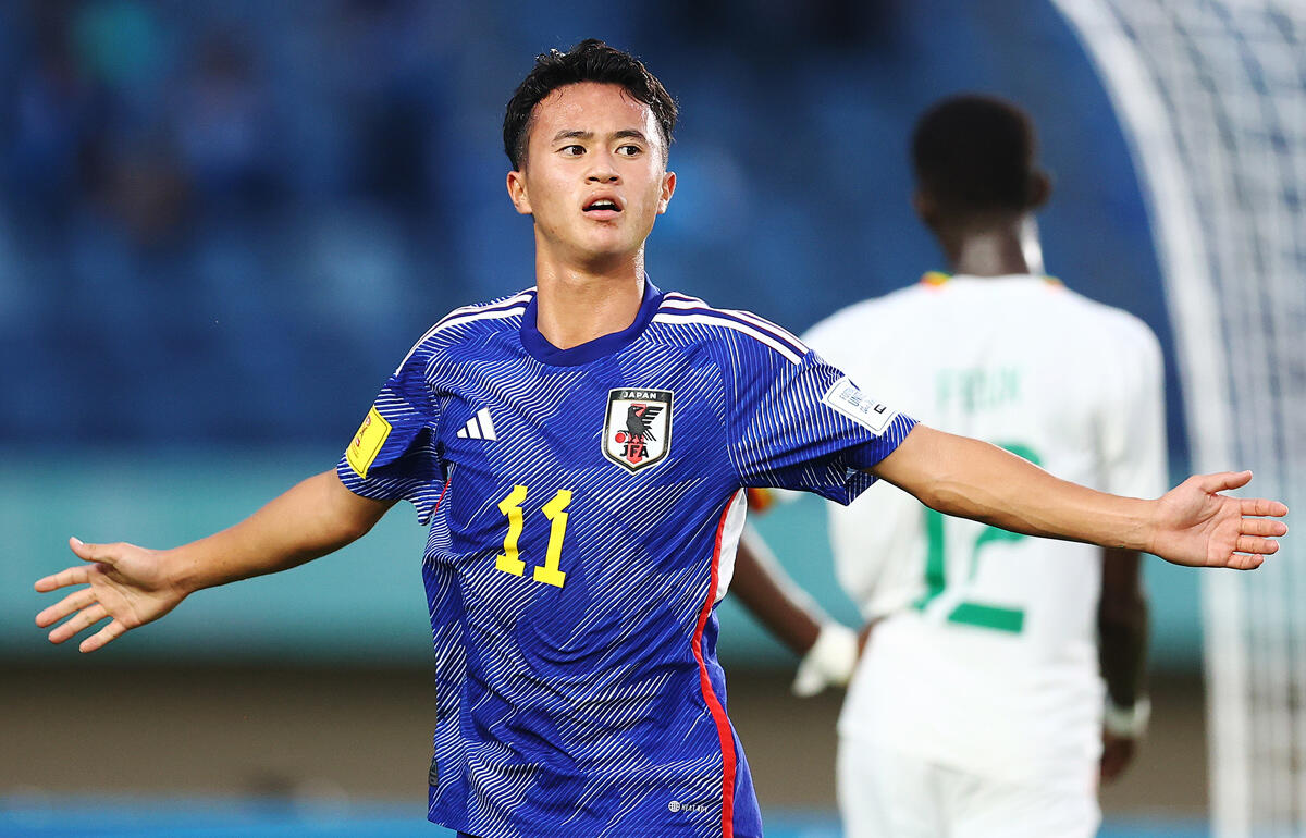 U-17W杯では3試合連続ゴールを決め注目を集めた高岡伶颯