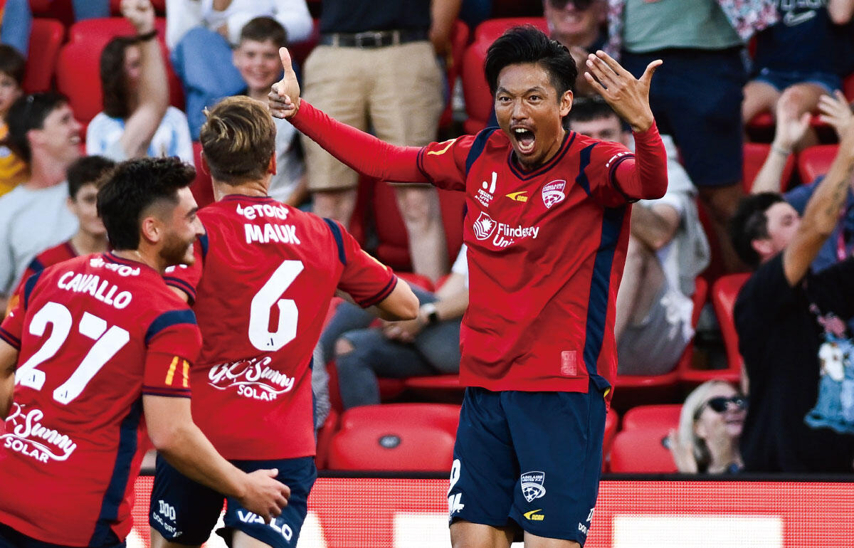 アデレード・ユナイテッドのFW指宿洋史