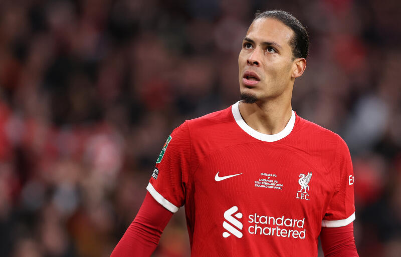 リバプールのファン・ダイク。