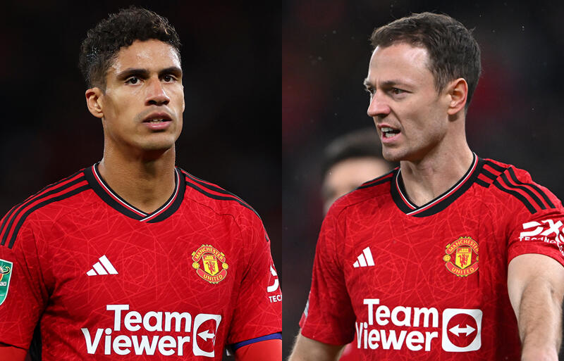 ユナイテッドでプレーするヴァランとエバンス。