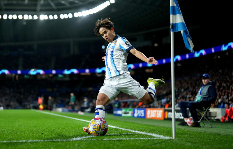 ソシエダの久保建英。