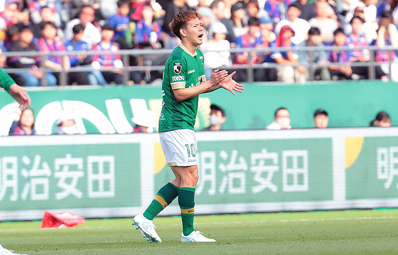 東京ダービーで加入後初ゴールの見木友哉